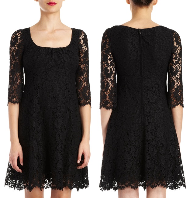dolce gabbbana floral lace a line baby doll dress-horz
