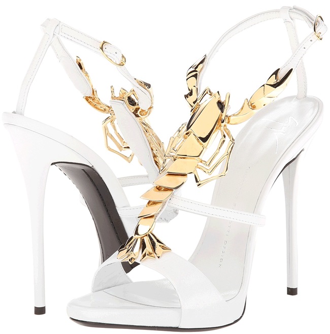 giuseppe zanotti lobster detail sandals