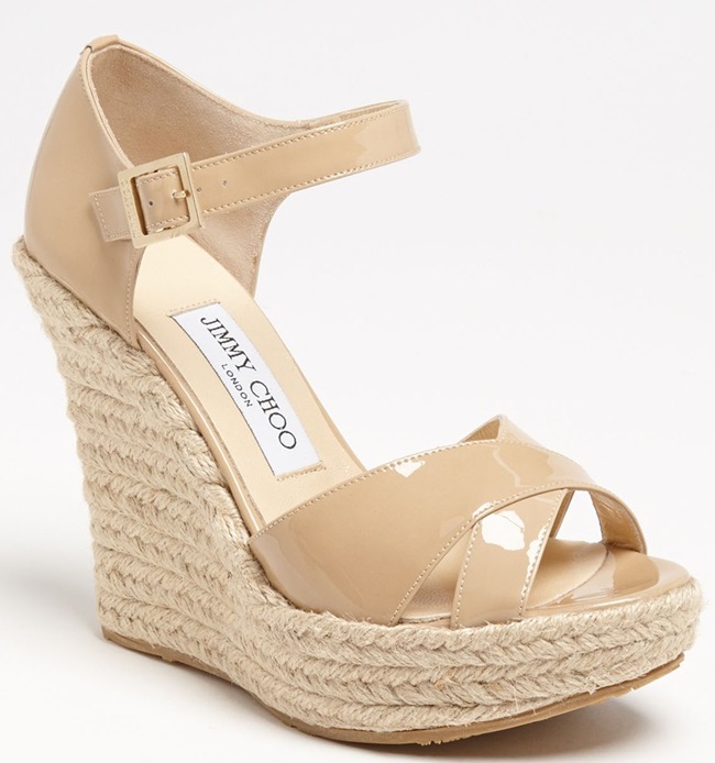 jimmy choo pallis wedge sandals espadrilles