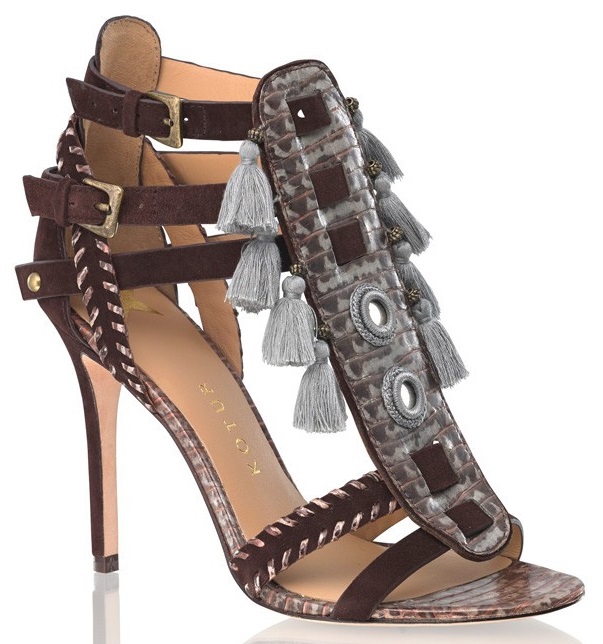 kotur guzel sandals in chocolate