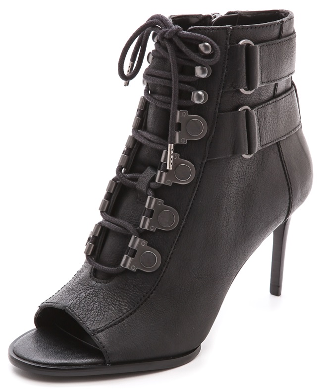 luxury rebel cara open toe booties