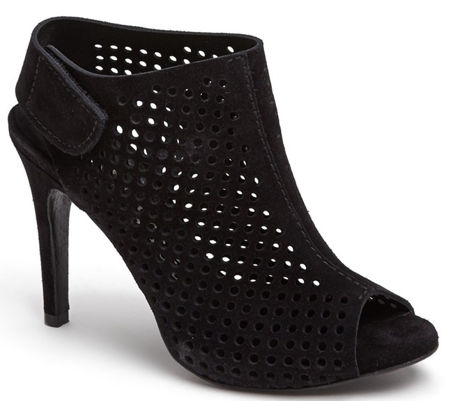 pedro garcia sofia peep toe perforated booties slingback