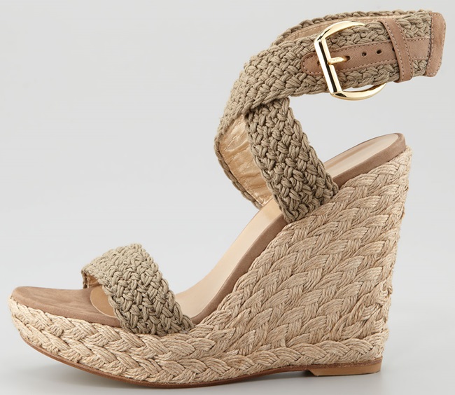 stuart weitzman alex crochet wedge sandals espadrilles