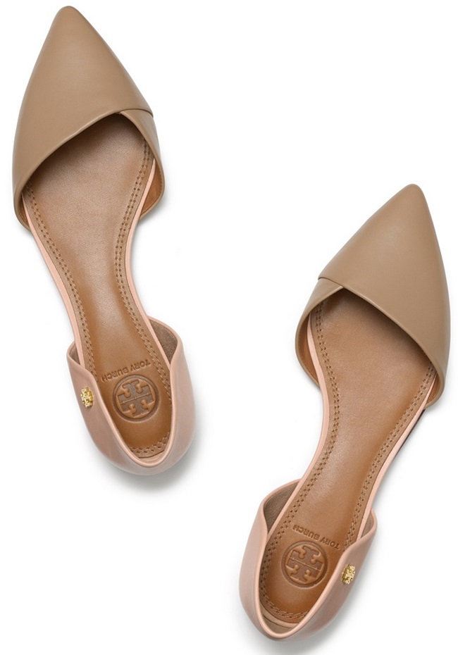 tory burch viv two tone flats d orsay 2