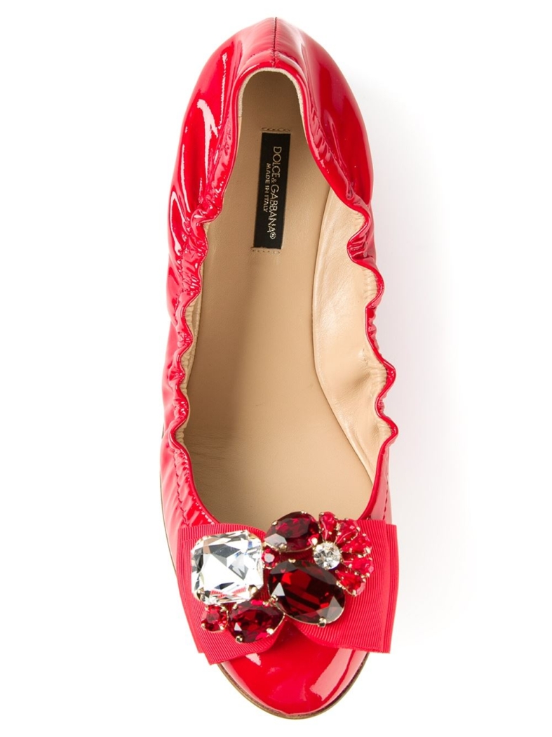 DOLCE & GABBANA embellished ballerina shoe 3