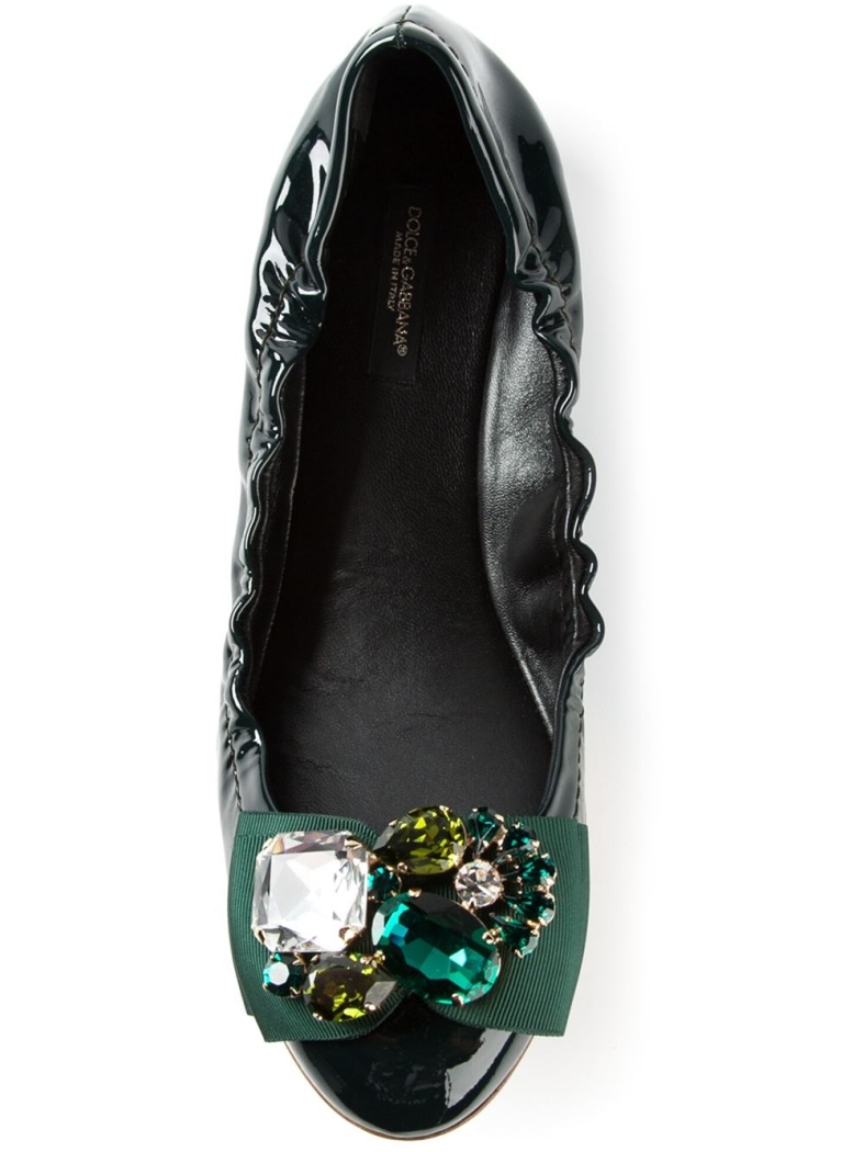 DOLCE & GABBANA embellished ballerina shoe