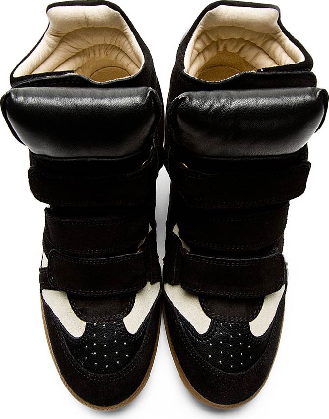 Isabel-Marant-Black-&-Ecru-Bekett-Wedge-Sneakers-5