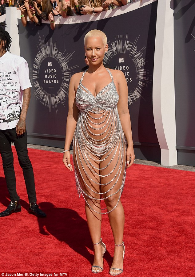 amber rose 2014 mtv video music awards naked