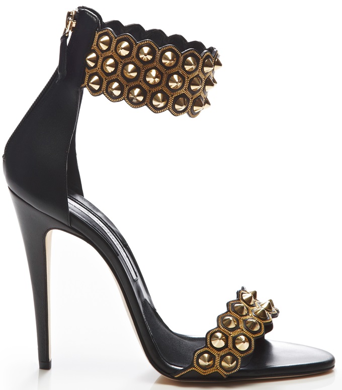 brian atwood abel studded ankle cuff strap sandals