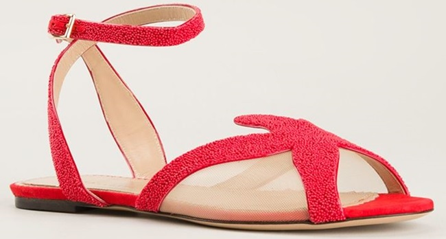 charlotte olympia sandy sandals flat starfish 2