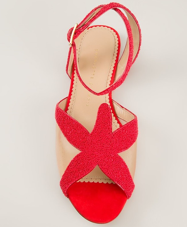 charlotte olympia sandy sandals flat starfish 4