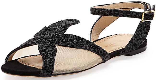 charlotte olympia sandy sandals flat starfish 5