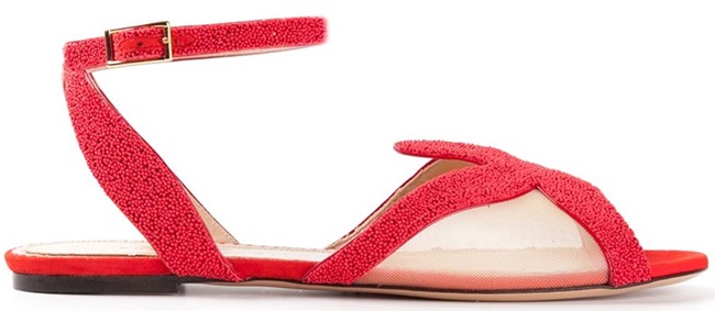 charlotte olympia sandy sandals flat starfish