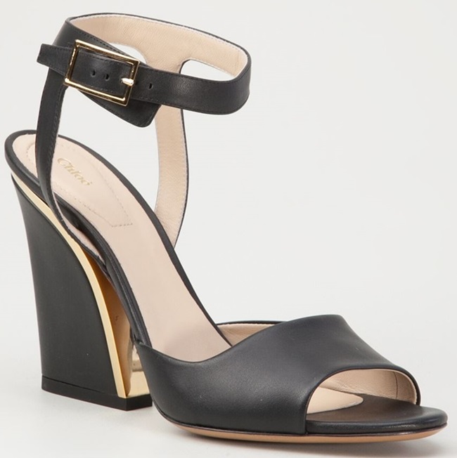 chloe chunky wedge heel sandals