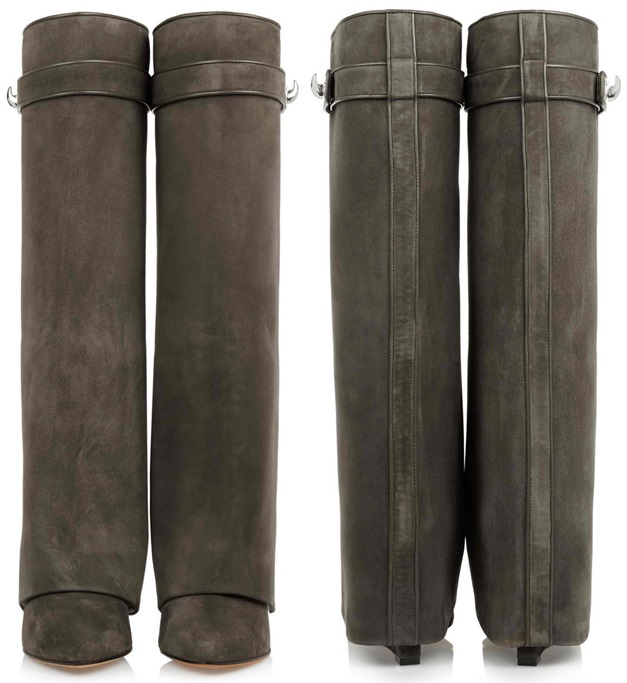 givenchy sharl lock knee boots cuffed 2-horz