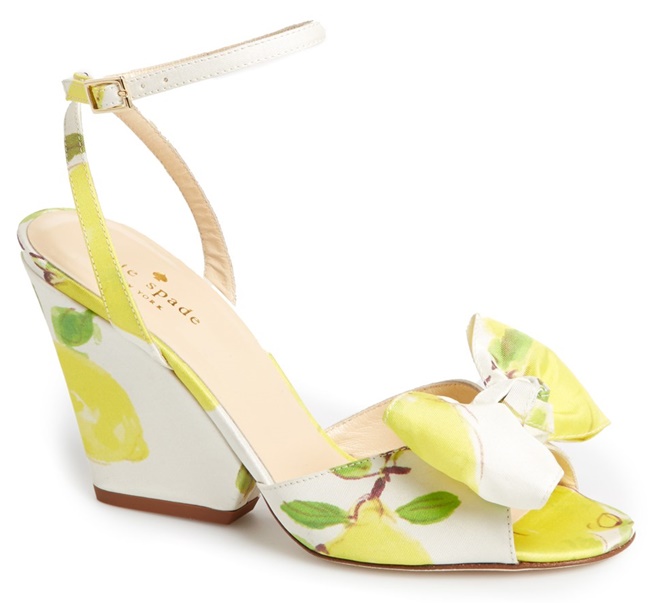 kate spade iberis floral wedge sandals