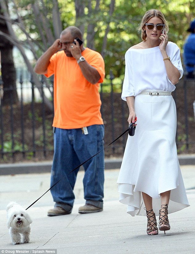 olivia palermo aquazzura lace up sandals white dress