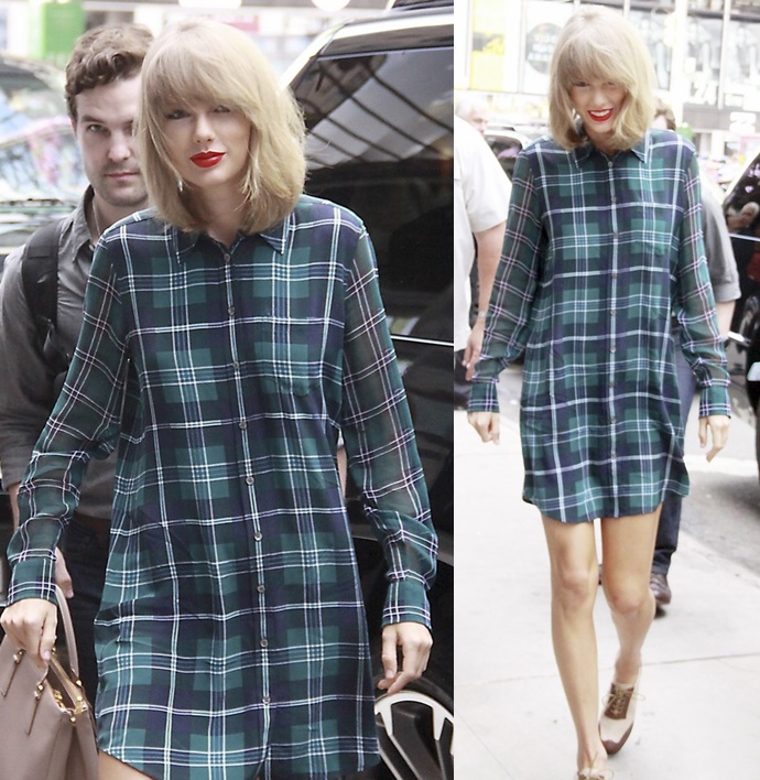 Exclusive - Taylor Swift  Greets Fans As She Makes Her Way Into Yahoo Offices