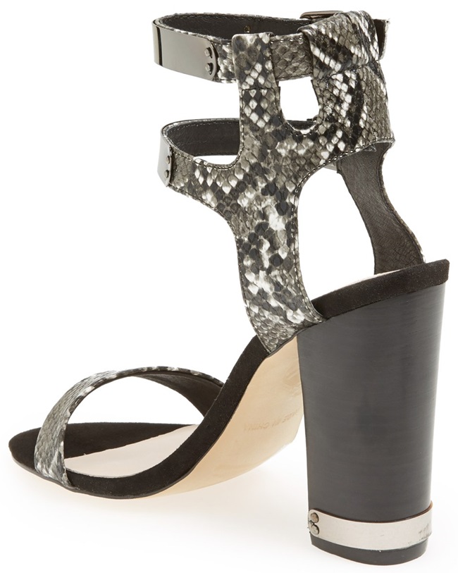 topshop rodeo sandals metallic snakeskin 2