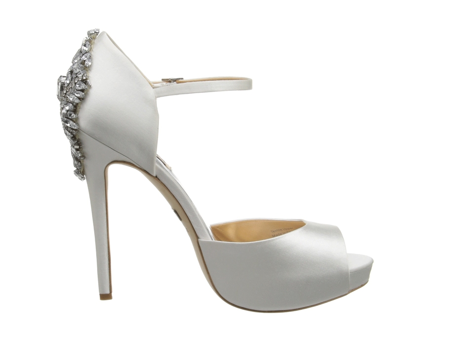 Badgley Mischka Kindra White Satin 4