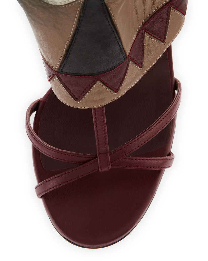 Fendi Leather Monster Bootie Sandal 2