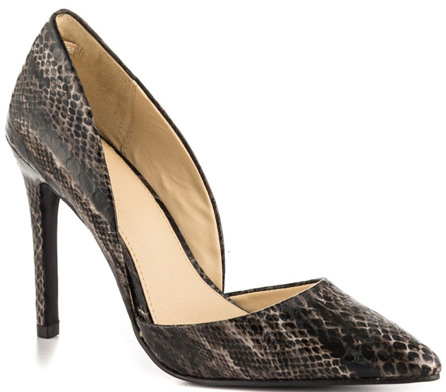 MIA Margo Snake Print Pumps