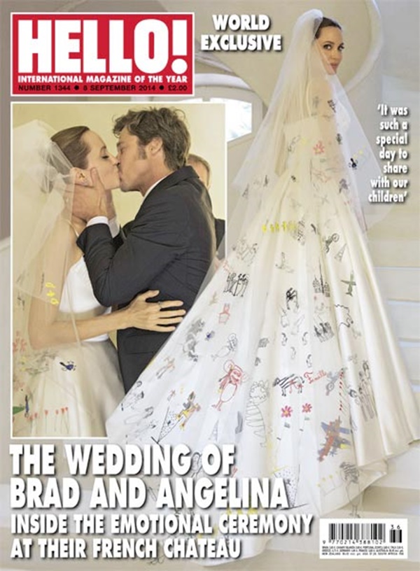 angelina jolie brad pitt wedding gown