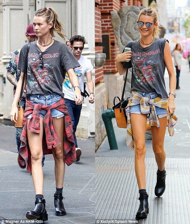 behati prinsloo rocker chic style ankle boots 4-horz