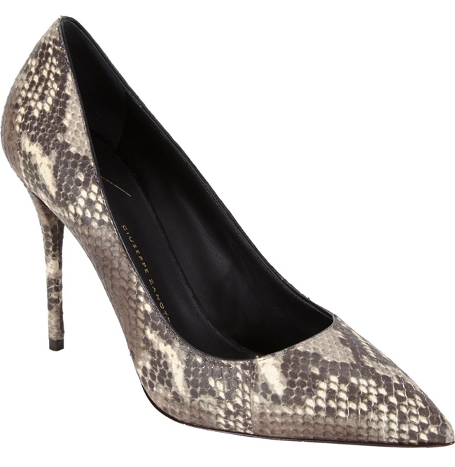 giuseppe zanotti snake stamp pumps