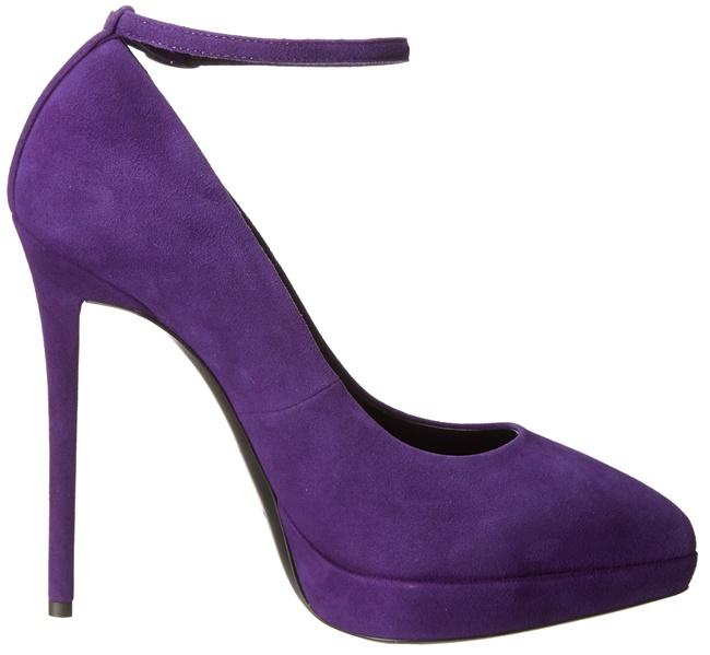 giuseppe zanottie suede ankle strap platform pumps