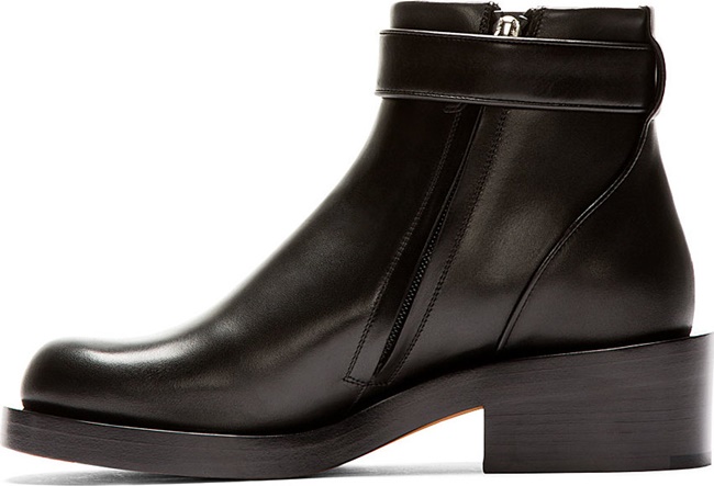 givenchy shark tooth closure buckle ankle boots