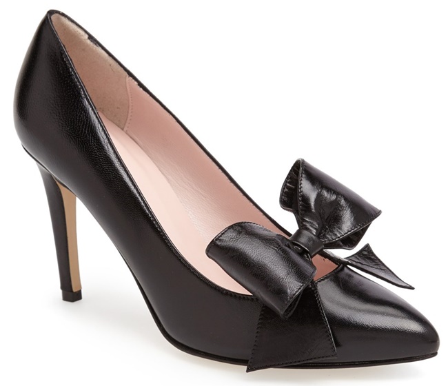 kate spade nina mid pumps bow