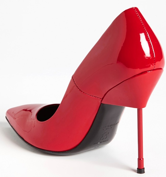 kurt geiger britton pumps red patent 2