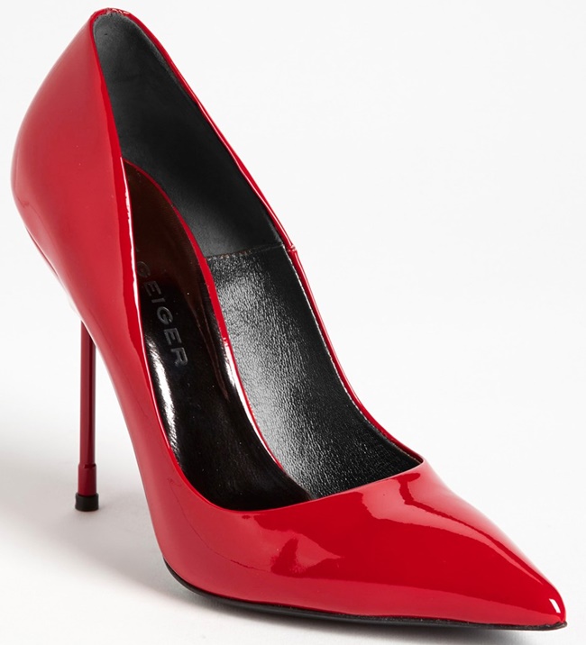 kurt geiger britton pumps red patent