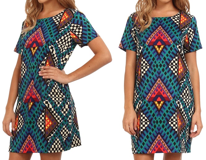 mara hoffman printed shift dress 2-horz