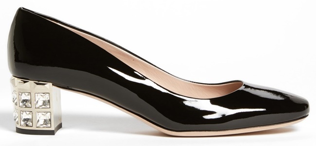 miu miu block heel pumps