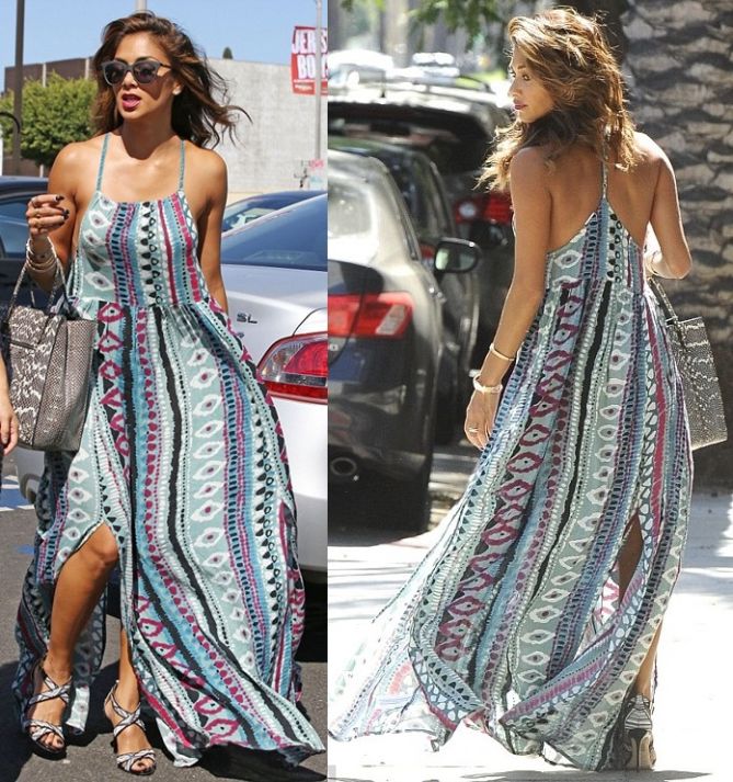 nicole scherzinger criss ross sandals maxi dress somedays lovin 4-horz