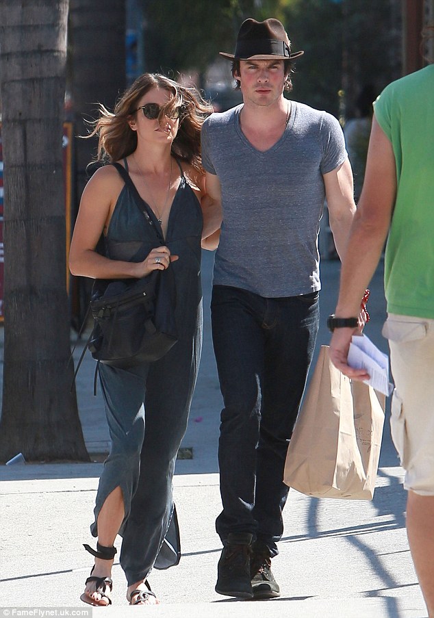 nikki reed flat sandals ankle wrap ian somerhalder 1