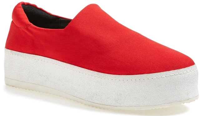 opening ceremony grunge slip on platform sneakers