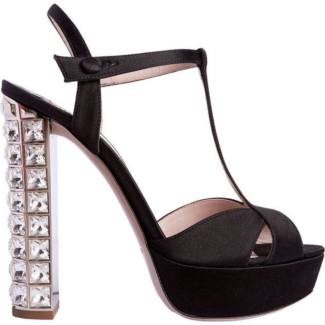 Miu-Miu-T-Strap-Jeweled-Heel-Sandals black satin