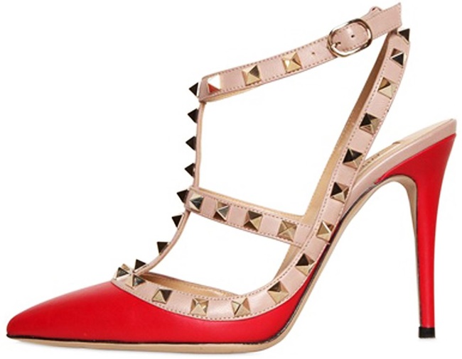 Only Maker Studded Strappy Buckled Pumps
