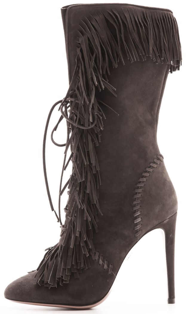 aquazzura carly fringed boots 2