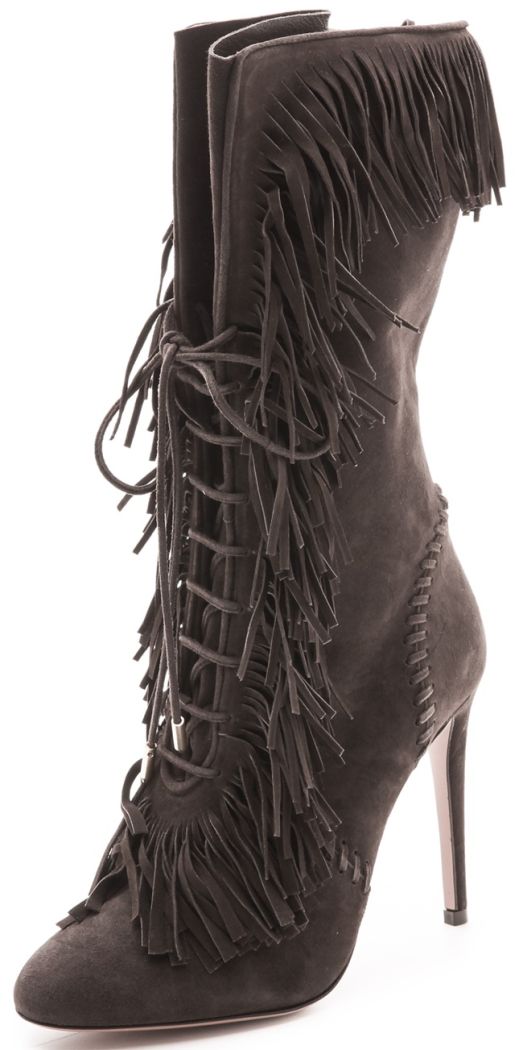 aquazzura carly fringed boots