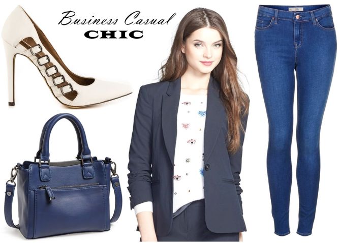 business casual style jessica alba