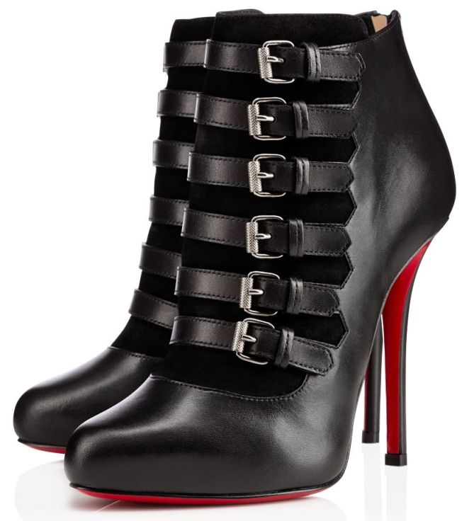 christian louboutin attroupa boots in black