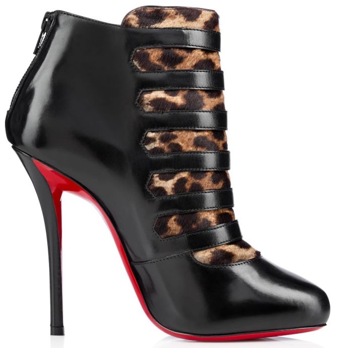 christian louboutin attroupa boots in leopard black pony 4