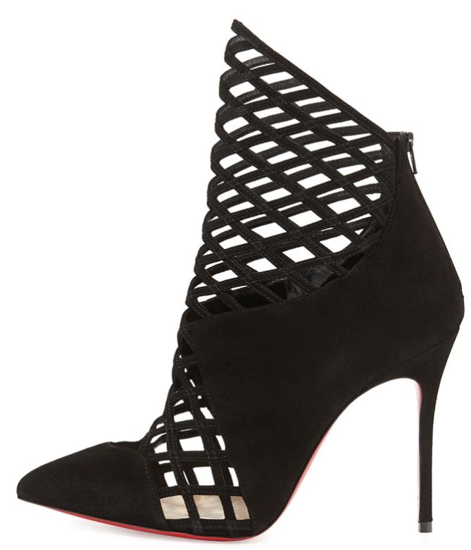 christian louboutin mrs boulglione cage boots 2