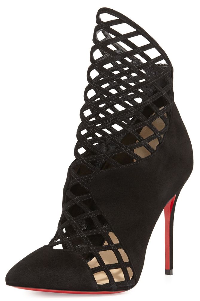 christian louboutin mrs boulglione cage boots
