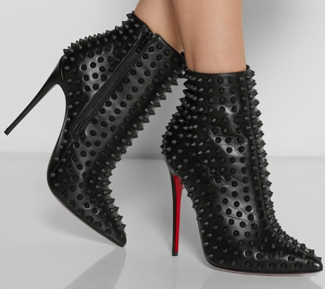 christian louboutin snakilta black patent 5