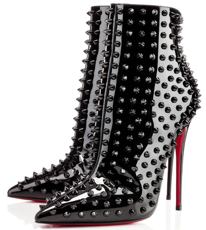 christian louboutin snakilta black patent